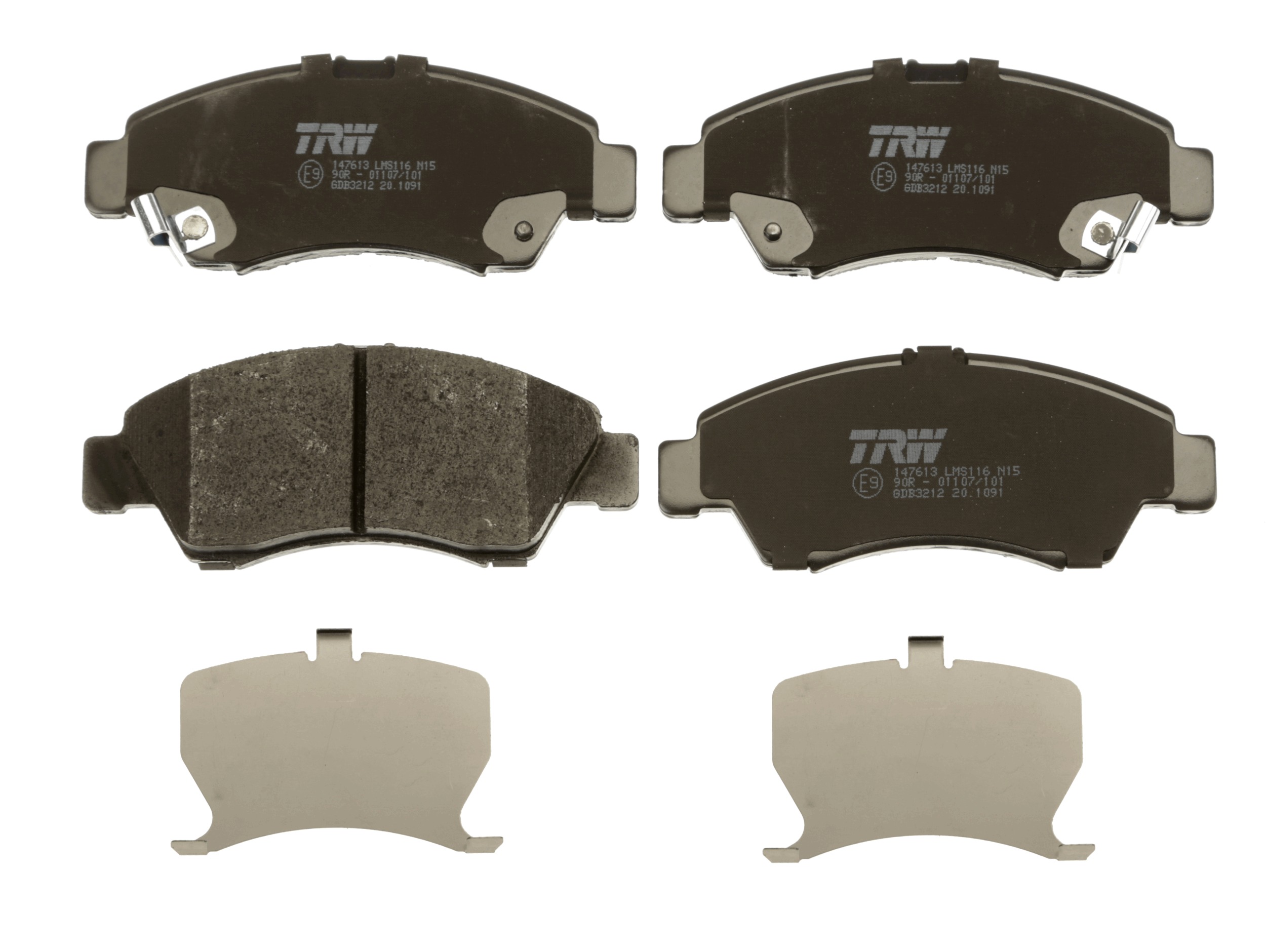 Brake Pad Set, disc brake - GDB3212 TRW