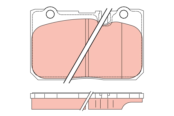 Kit pastiglie freno, Freno a disco - GDB3226 TRW