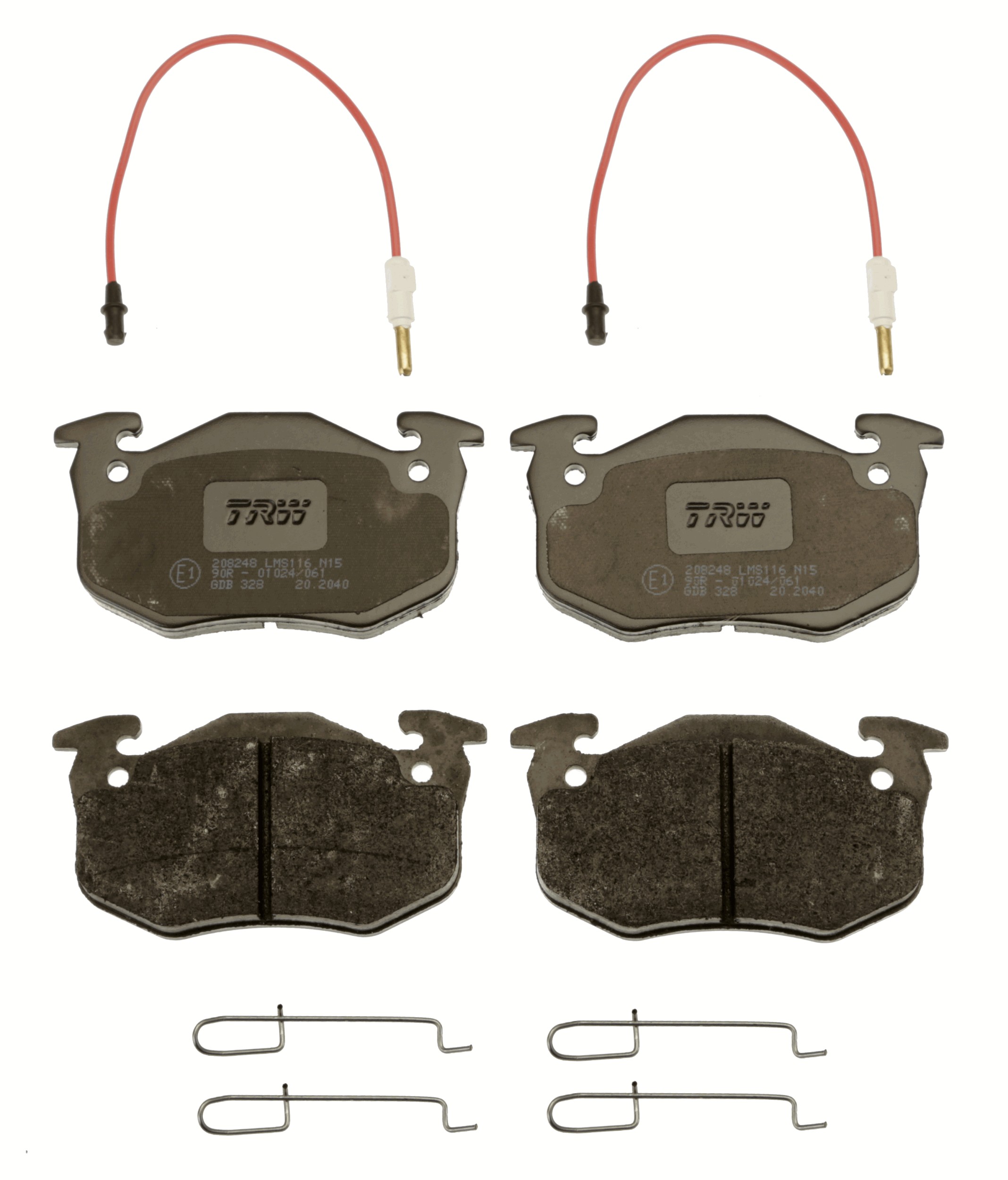 Brake Pad Set, disc brake - GDB328 TRW