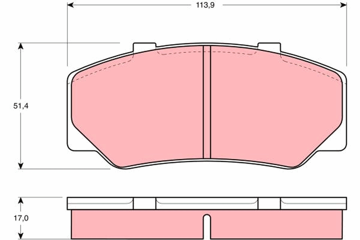 Kit pastiglie freno, Freno a disco - GDB329 TRW