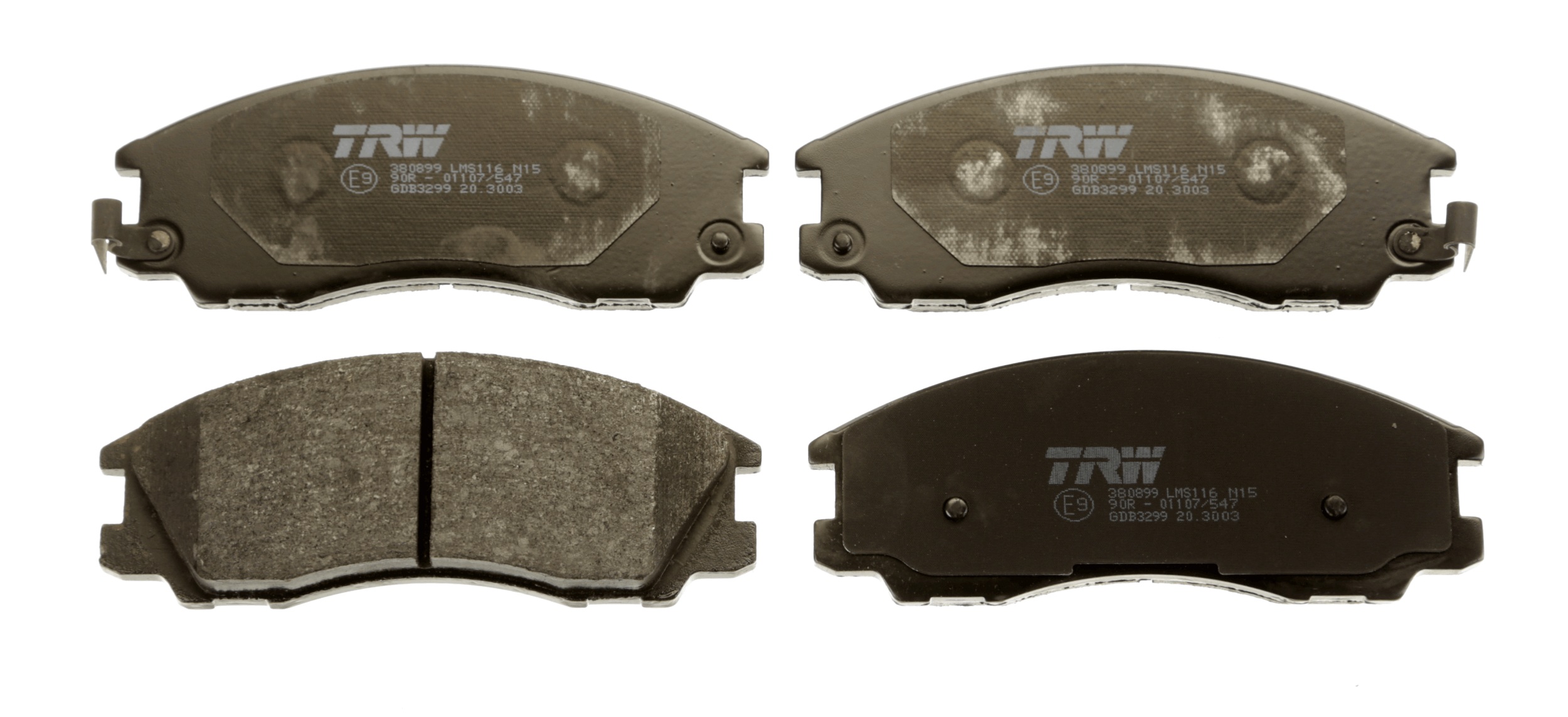 Brake Pad Set, disc brake - GDB3299 TRW