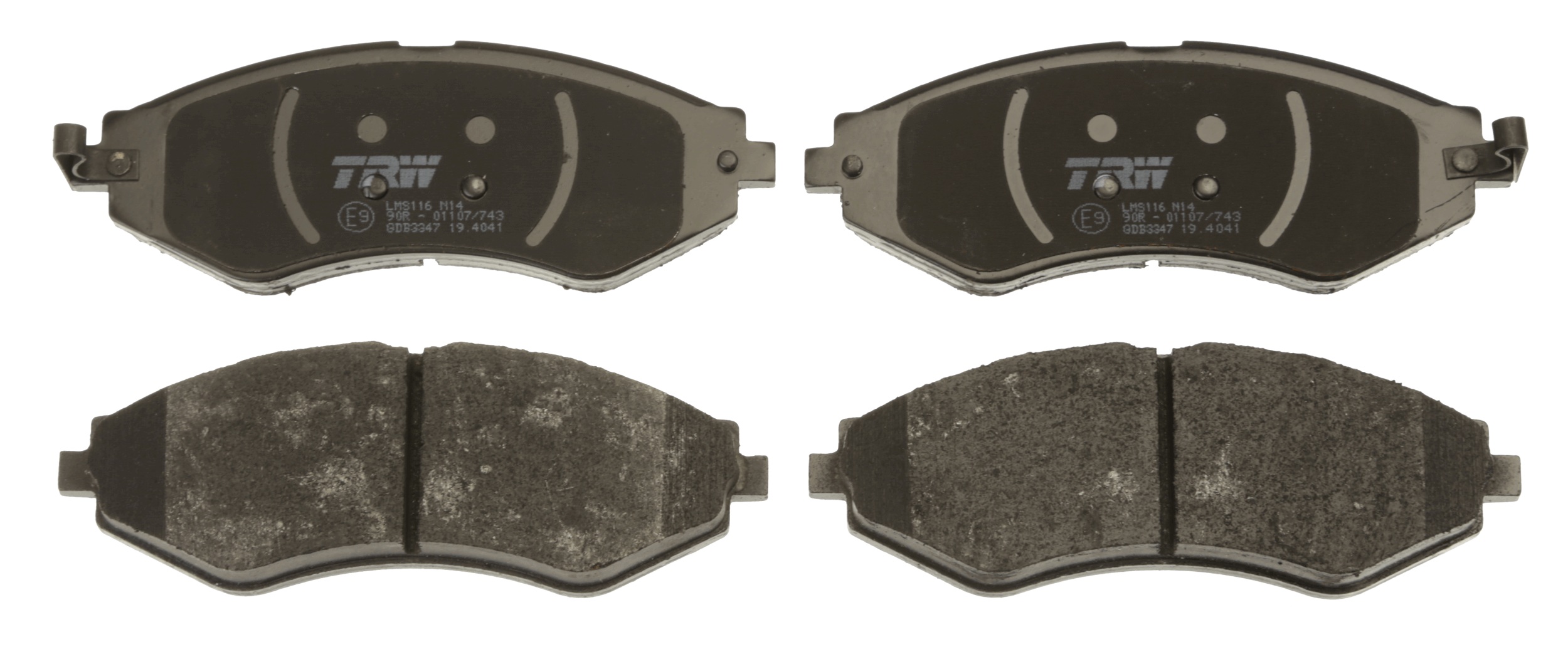 Brake Pad Set, disc brake - GDB3347 TRW