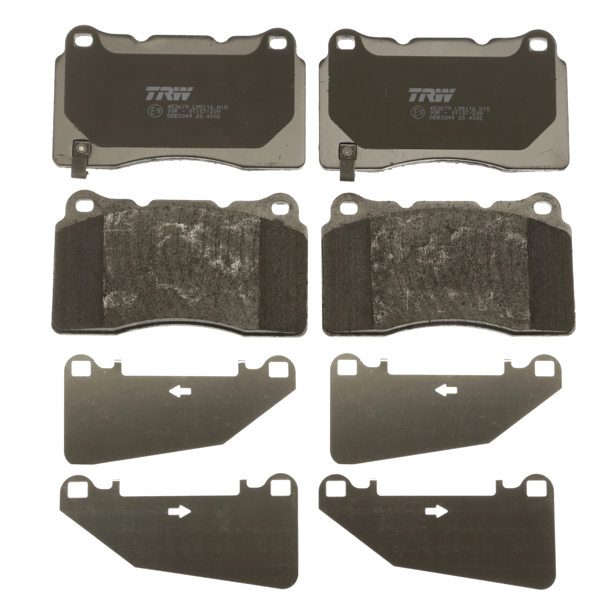 Brake Pad Set, disc brake - GDB3349 TRW