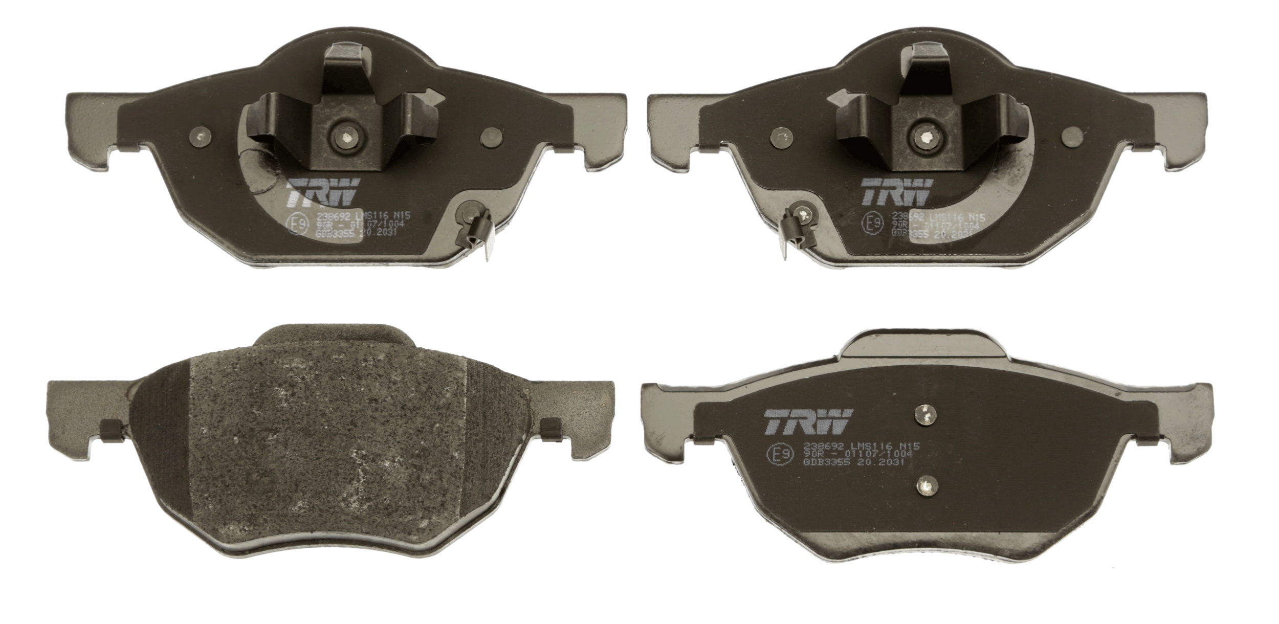 Brake Pad Set, disc brake - GDB3355 TRW