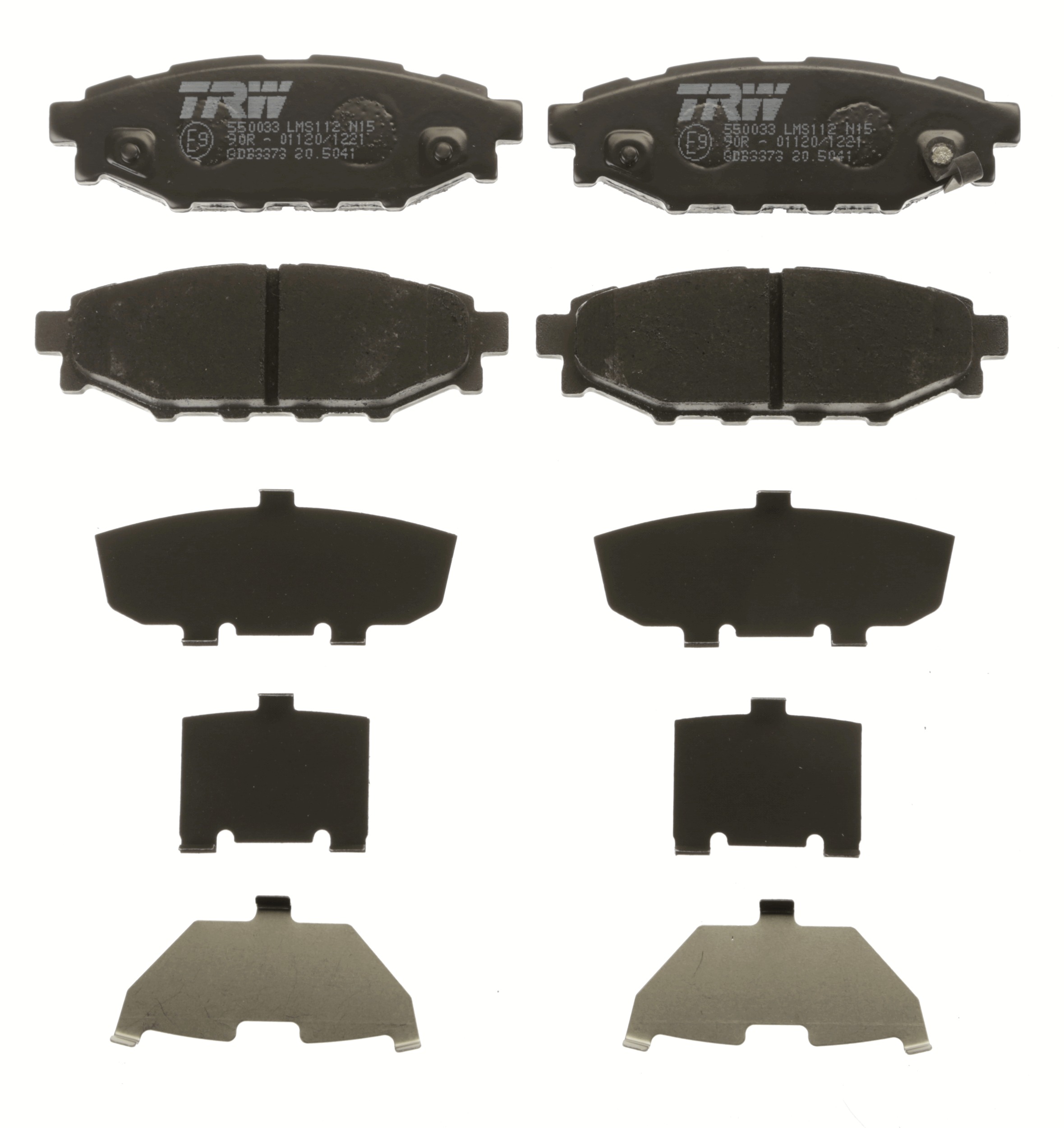Brake Pad Set, disc brake - GDB3373 TRW