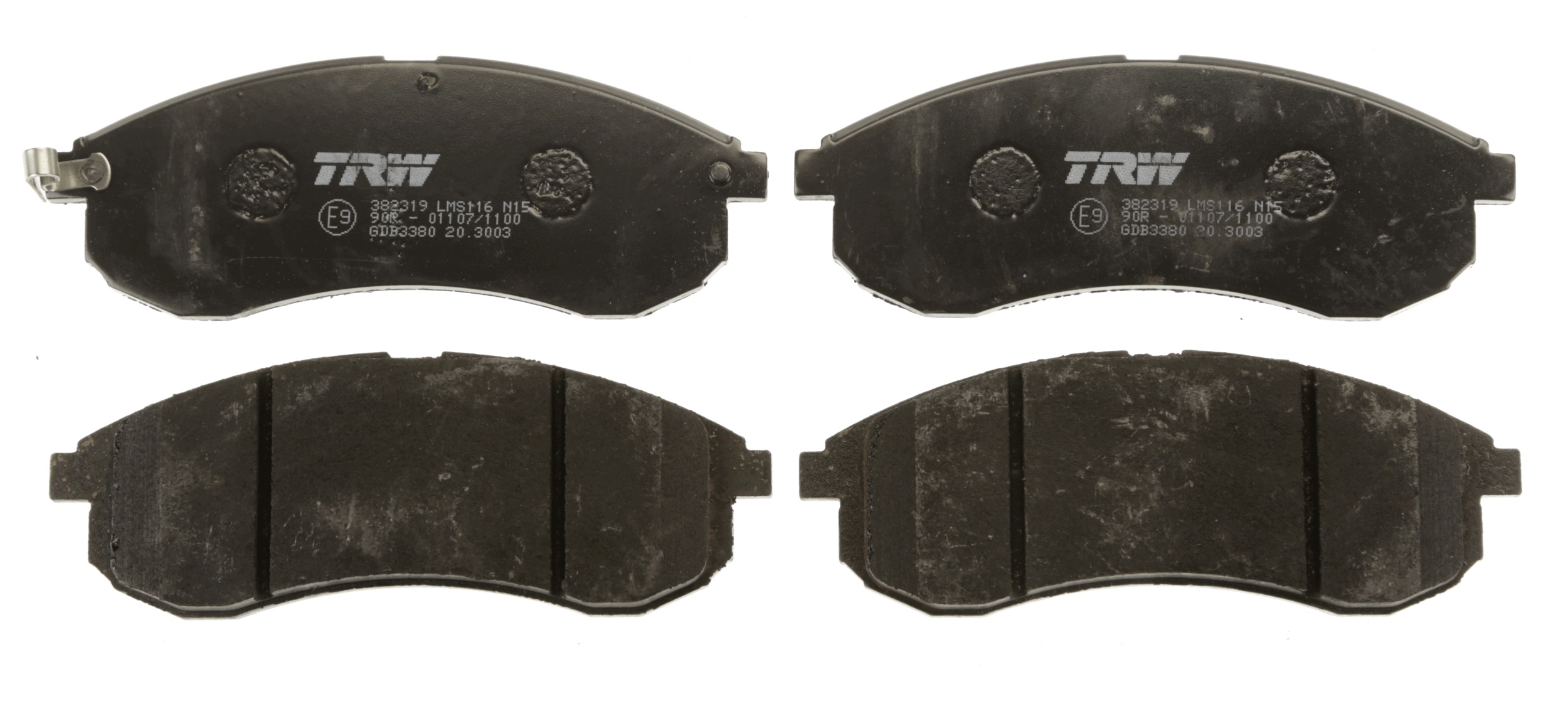 Brake Pad Set, disc brake - GDB3380 TRW