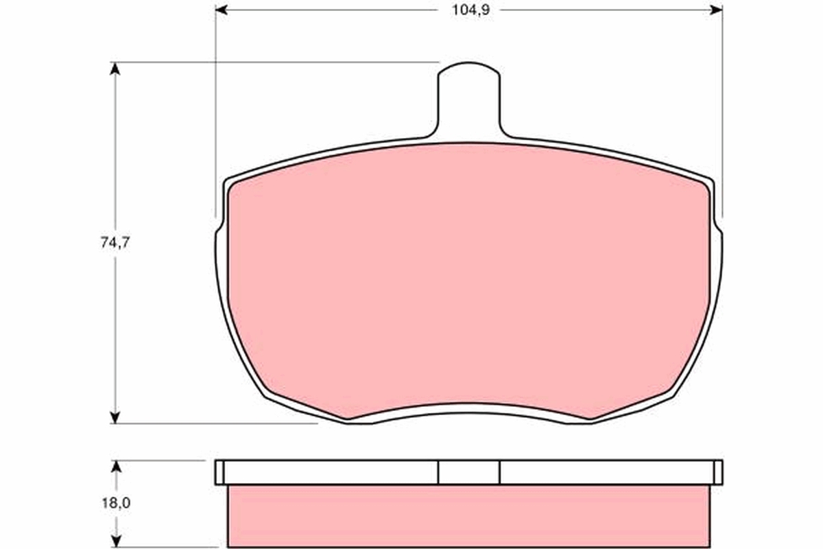 Kit pastiglie freno, Freno a disco - GDB341 TRW