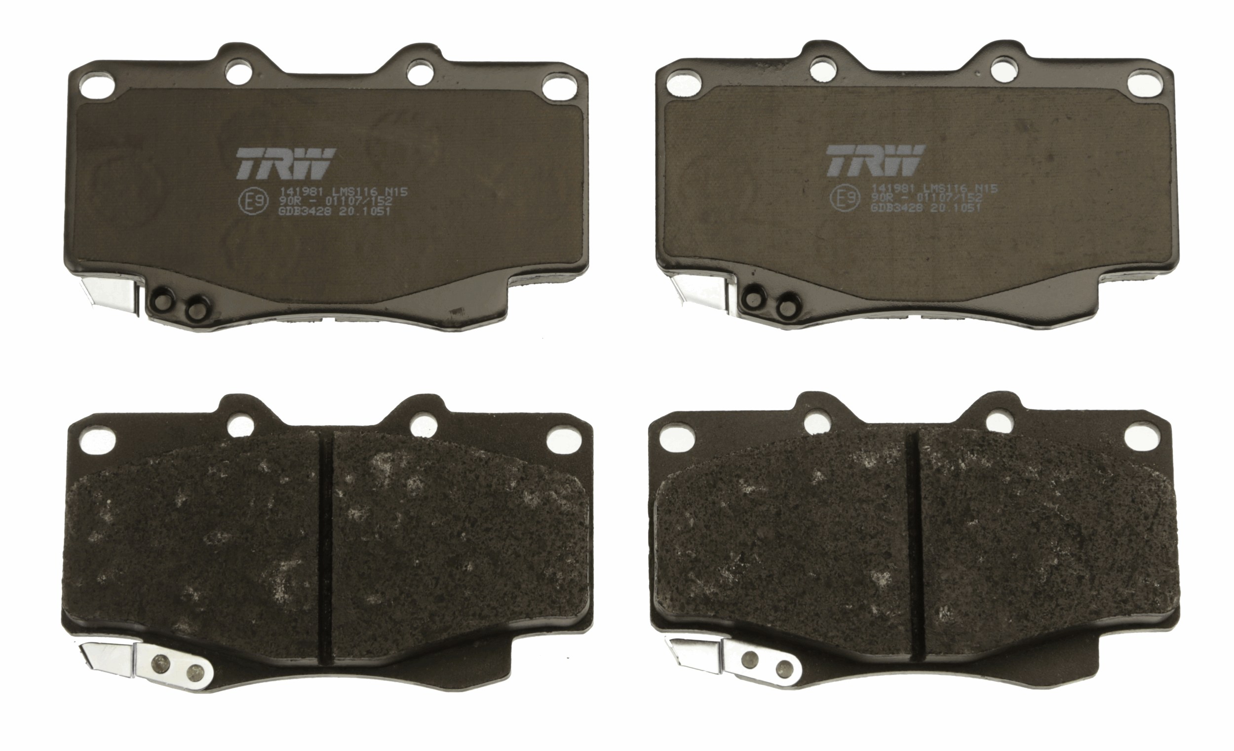 Brake Pad Set, disc brake - GDB3428 TRW