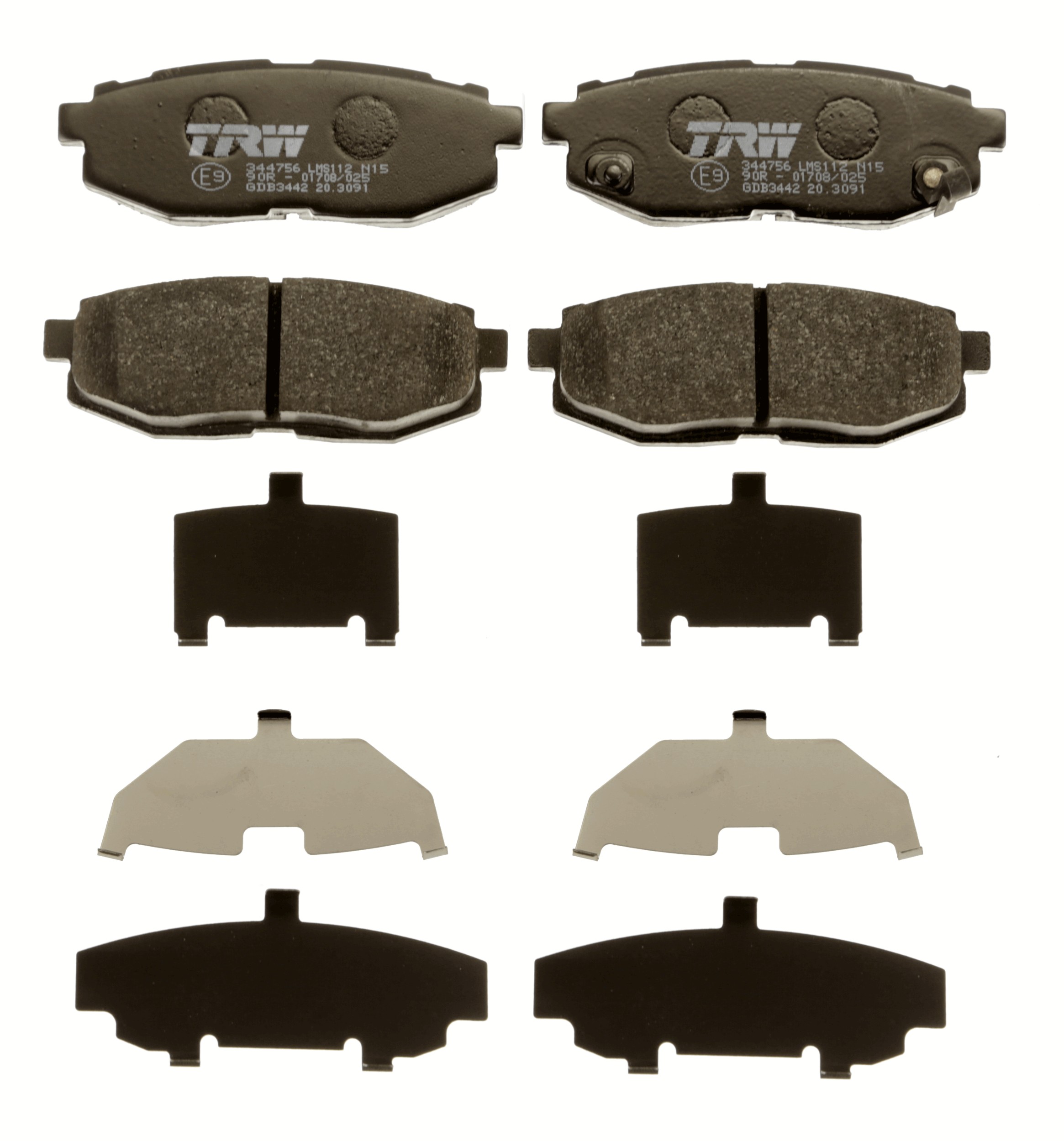 Brake Pad Set, disc brake - GDB3442 TRW