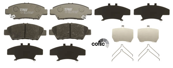 Brake Pad Set, disc brake - GDB3493 TRW