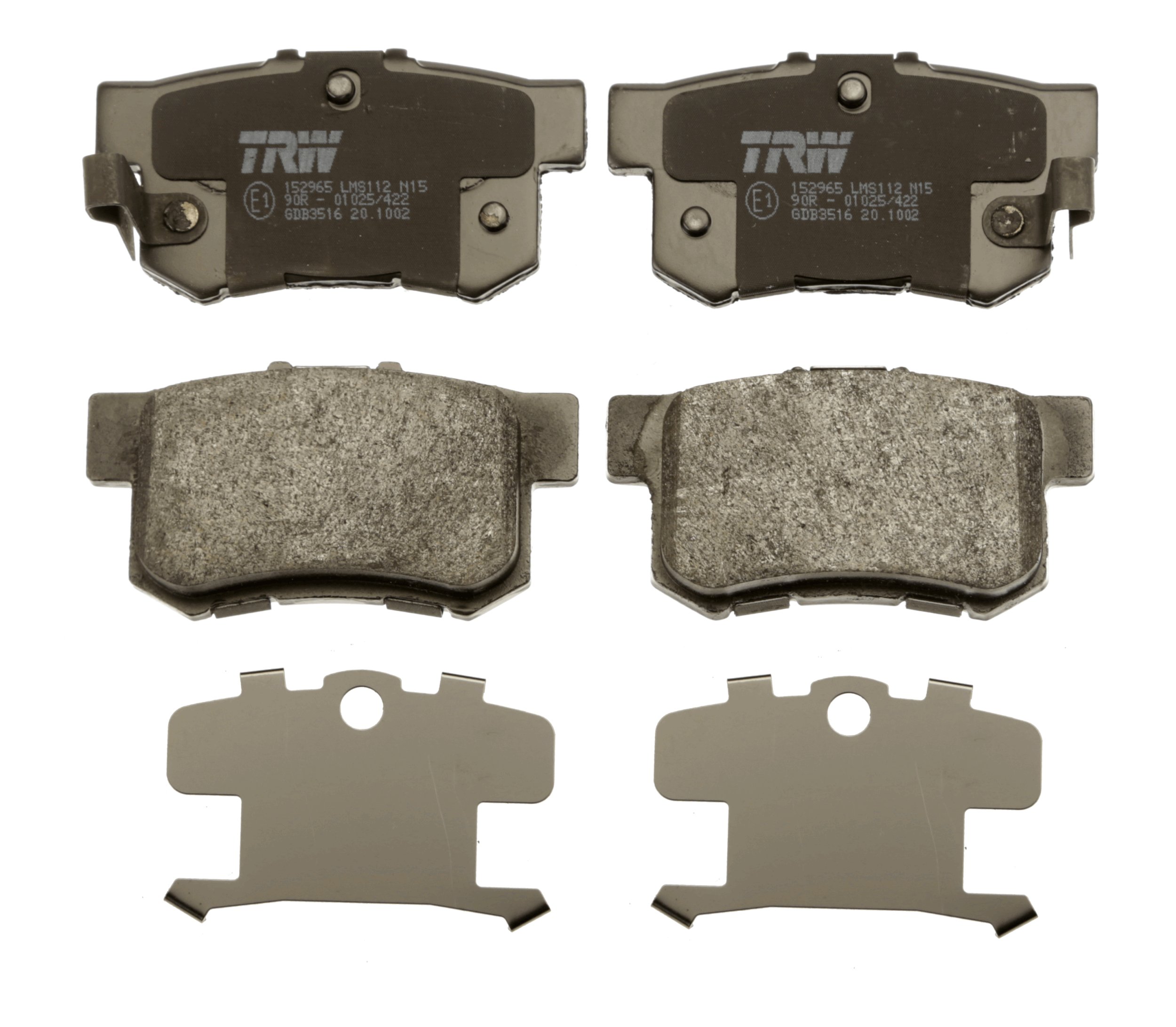 Brake Pad Set, disc brake - GDB3516 TRW