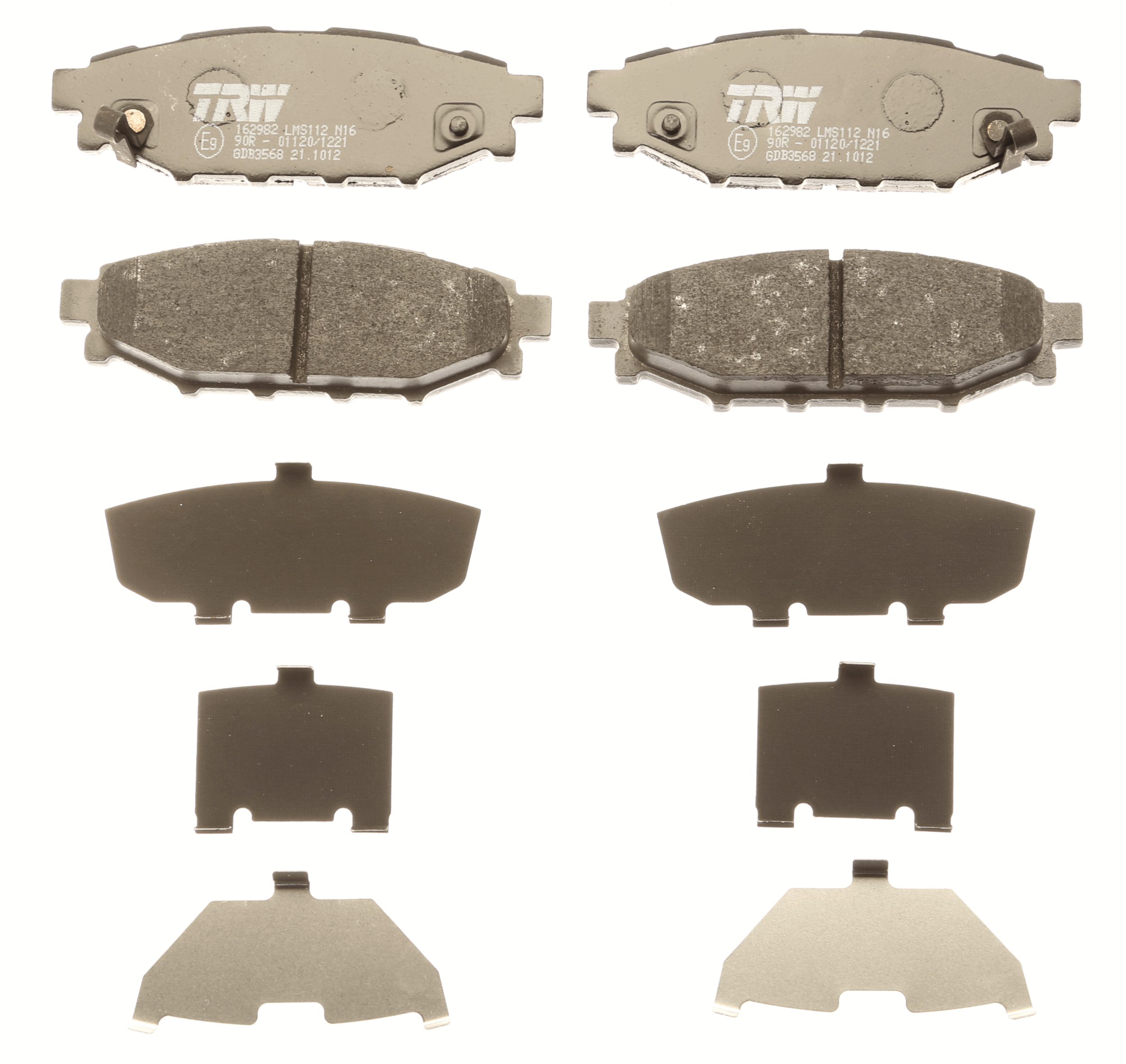 Brake Pad Set, disc brake - GDB3568 TRW