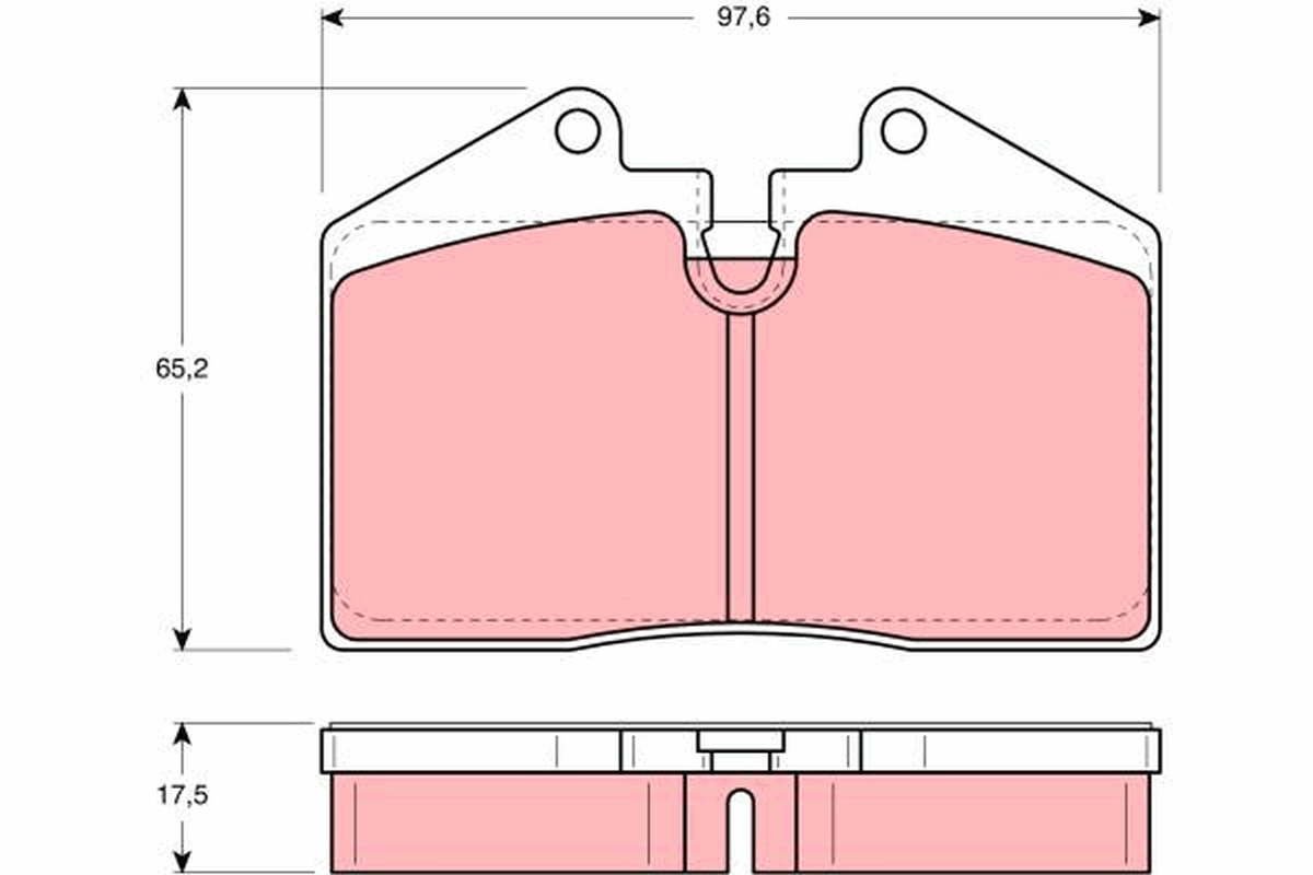 Brake Pad Set, disc brake - GDB379 TRW