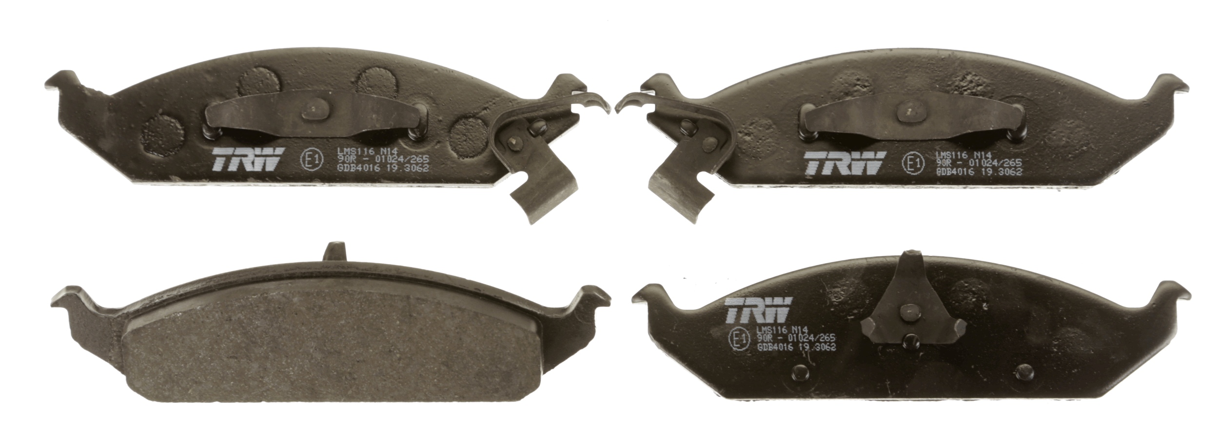 Brake Pad Set, disc brake - GDB4016 TRW