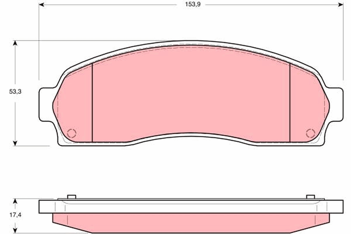 Kit pastiglie freno, Freno a disco - GDB4131 TRW