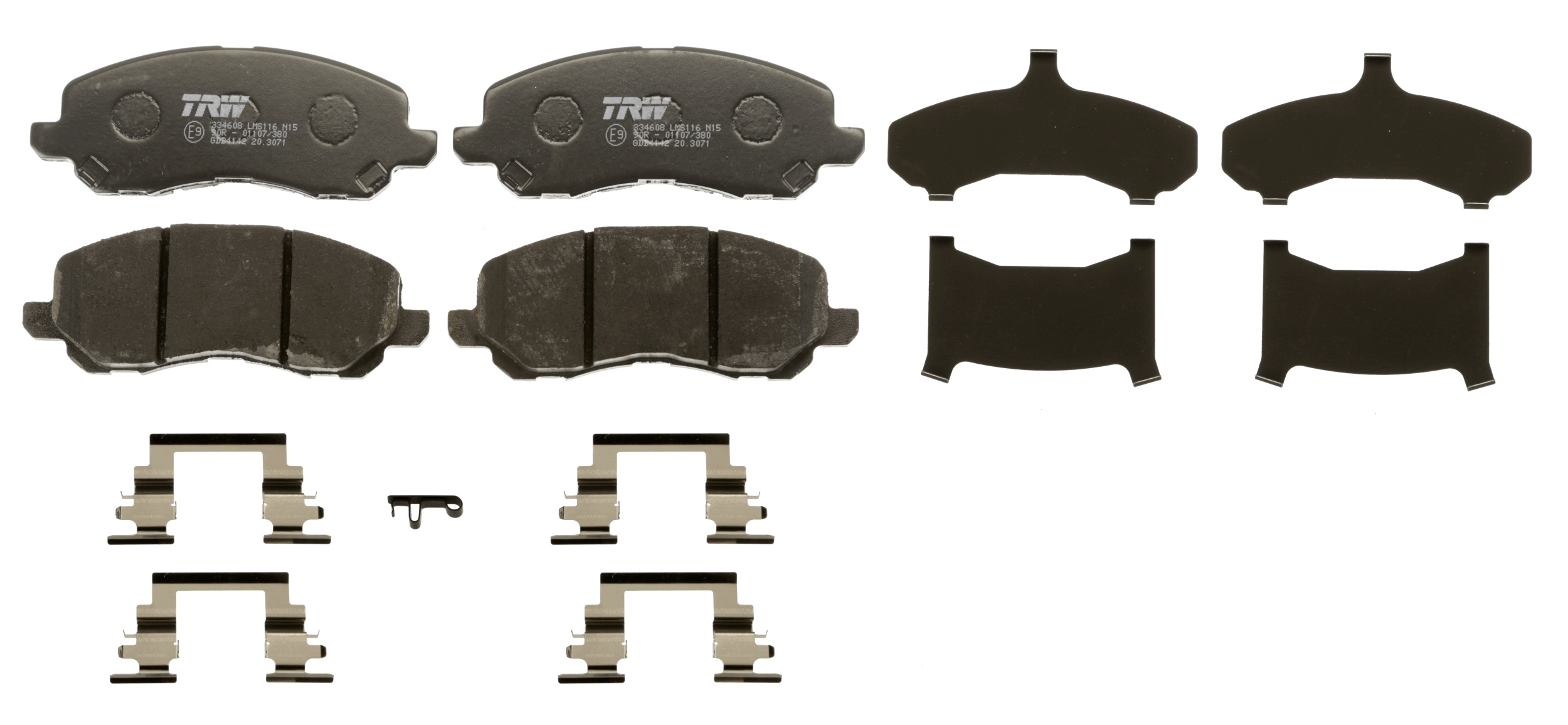 Brake Pad Set, disc brake - GDB4142 TRW