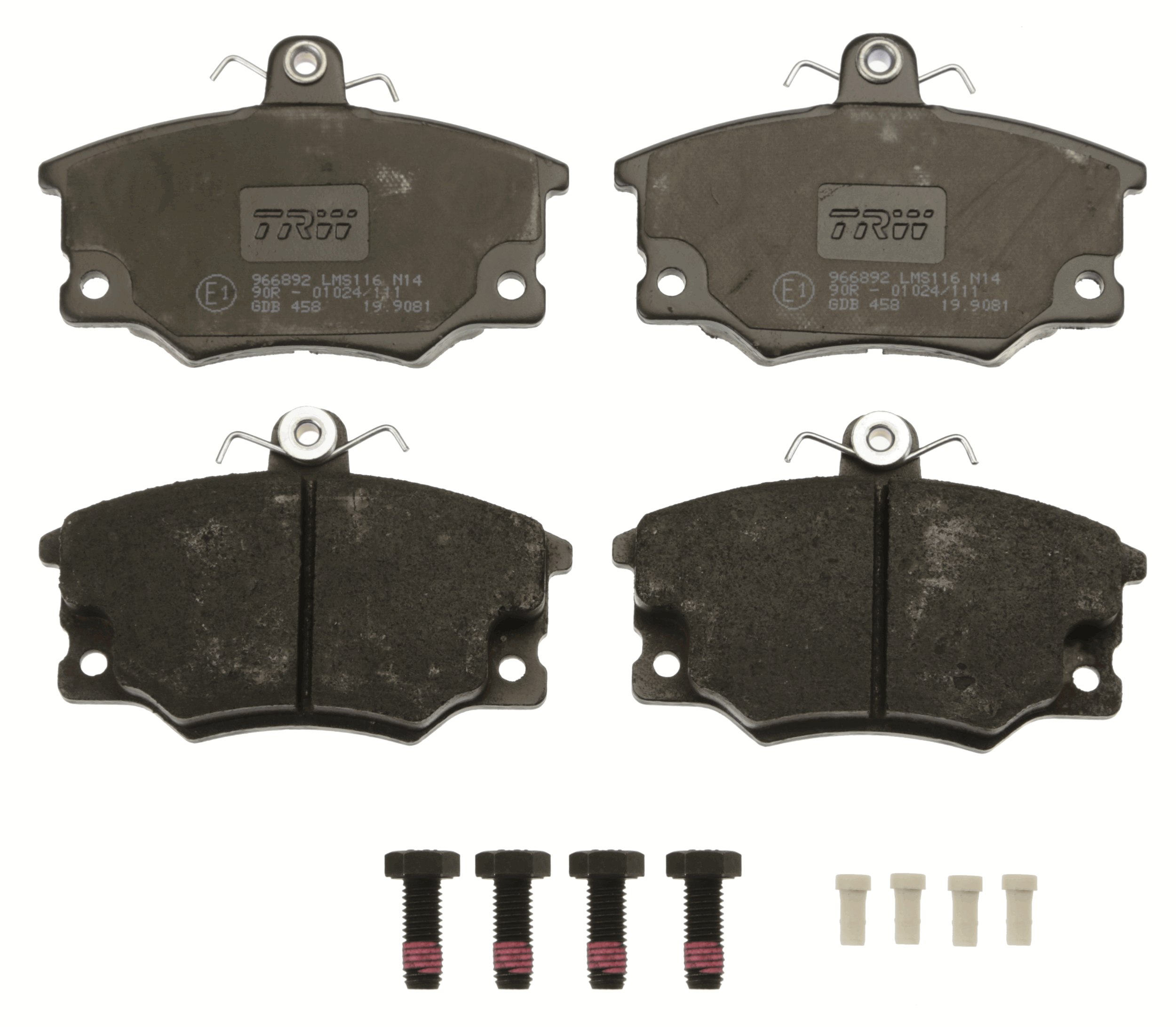 Brake Pad Set, disc brake - GDB458 TRW