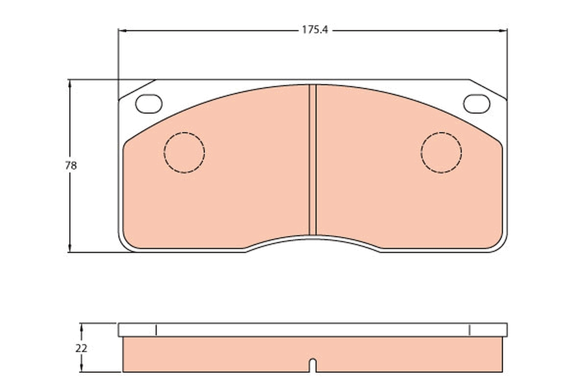 Brake Pad Set, disc brake - GDB5056 TRW