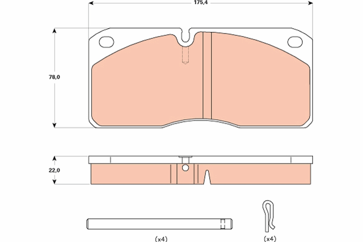 Kit pastiglie freno, Freno a disco - GDB5058 TRW
