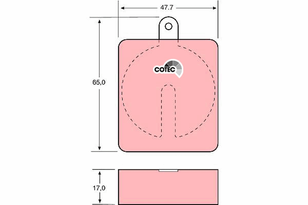 Brake Pad Set, disc brake - GDB704 TRW