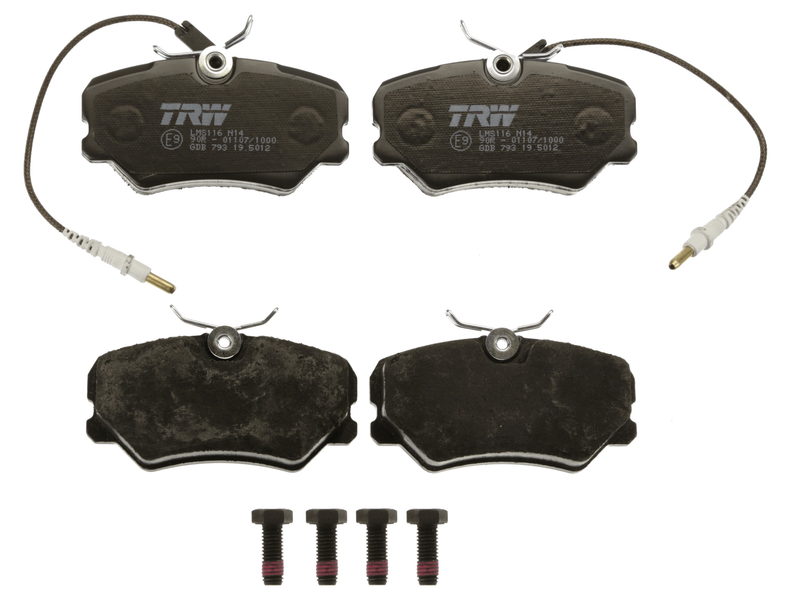 Brake Pad Set, disc brake - GDB793 TRW