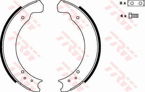 Brake Shoe Set - GS6075 TRW