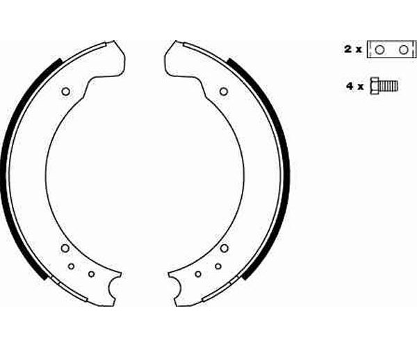 Brake Shoe Set - GS6075 TRW