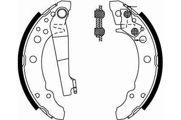 Bremsbackensatz - GS8166 TRW