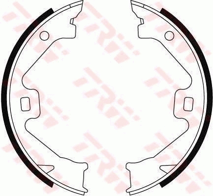Brake Shoe Set, parking brake - GS8469 TRW