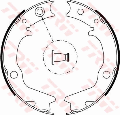 Kit ganasce, Freno stazionamento - GS8479 TRW