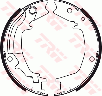 Kit ganasce, Freno stazionamento - GS8489 TRW