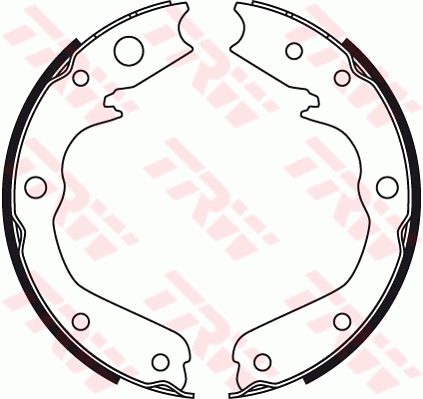 Kit ganasce, Freno stazionamento - GS8497 TRW
