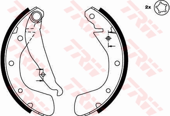 Brake Shoe Set - GS8542 TRW
