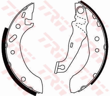 Bremsbackensatz - GS8611 TRW