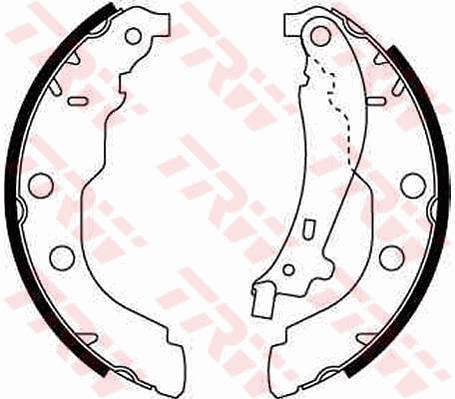 Brake Shoe Set - GS8617 TRW