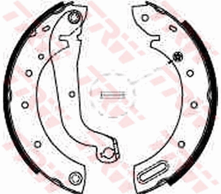 Bremsbackensatz - GS8625 TRW