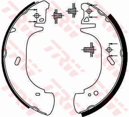 Brake Shoe Set - GS8630 TRW