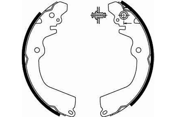 Brake Shoe Set - GS8666 TRW