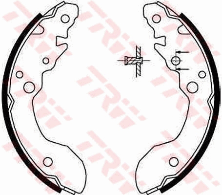 Brake Shoe Set - GS8671 TRW