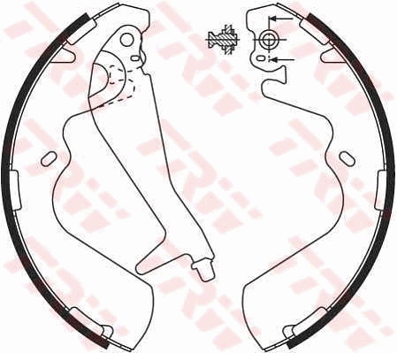 Brake Shoe Set - GS8696 TRW