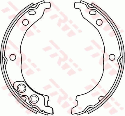 Kit ganasce, Freno stazionamento - GS8715 TRW