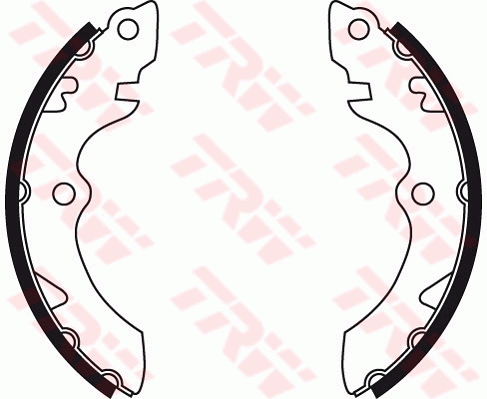 Brake Shoe Set, parking brake - GS8735 TRW