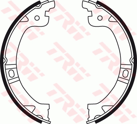 Brake Shoe Set, parking brake - GS8759 TRW