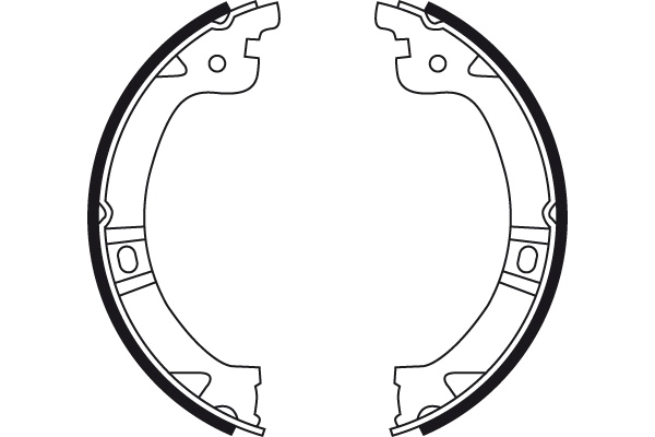 Brake Shoe Set, parking brake - GS8759 TRW