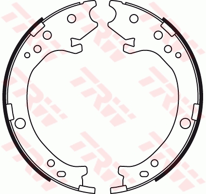 Brake Shoe Set, parking brake - GS8779 TRW