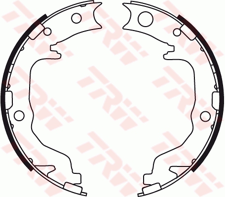 Brake Shoe Set, parking brake - GS8783 TRW