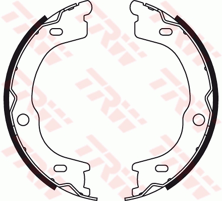Brake Shoe Set, parking brake - GS8784 TRW