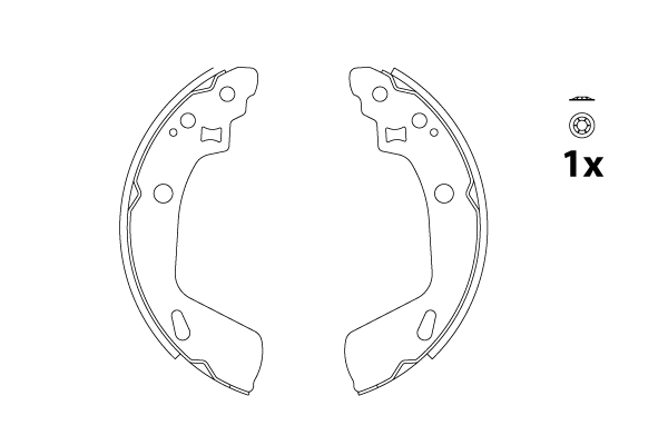 Brake Shoe Set - GS8818 TRW