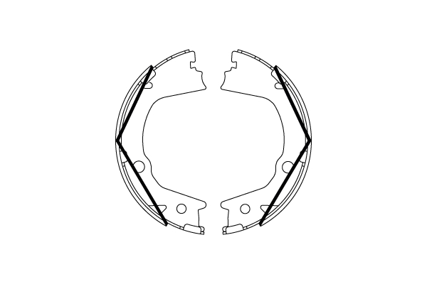 Brake Shoe Set, parking brake - GS8859 TRW