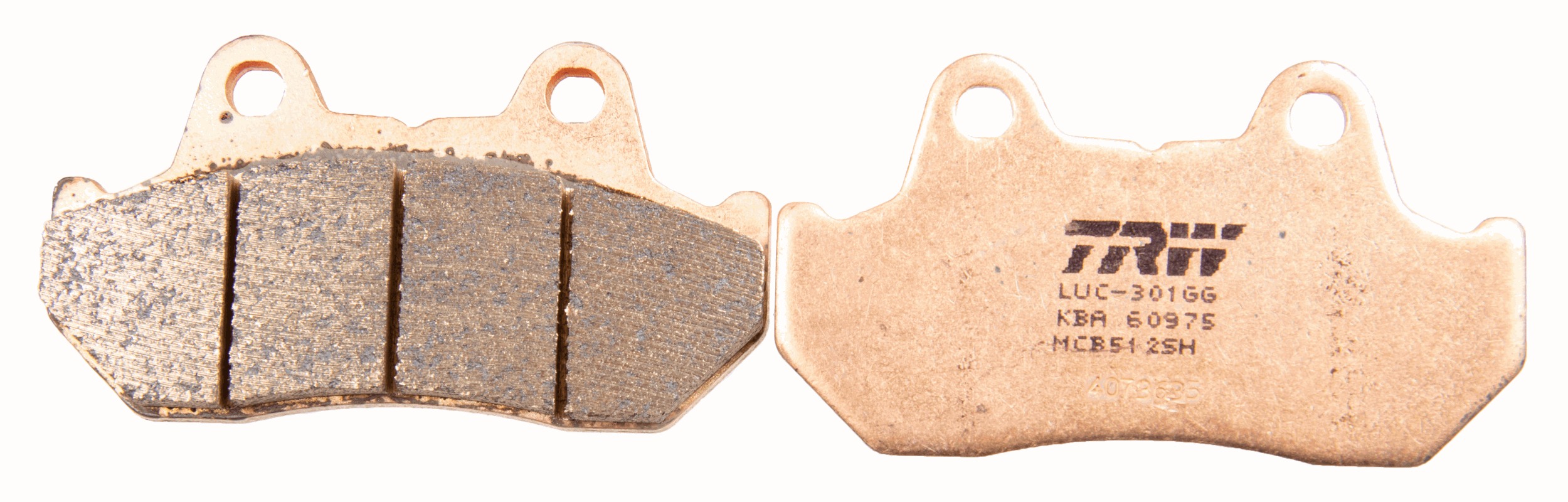 Brake Pad Set, disc brake - MCB512SH TRW